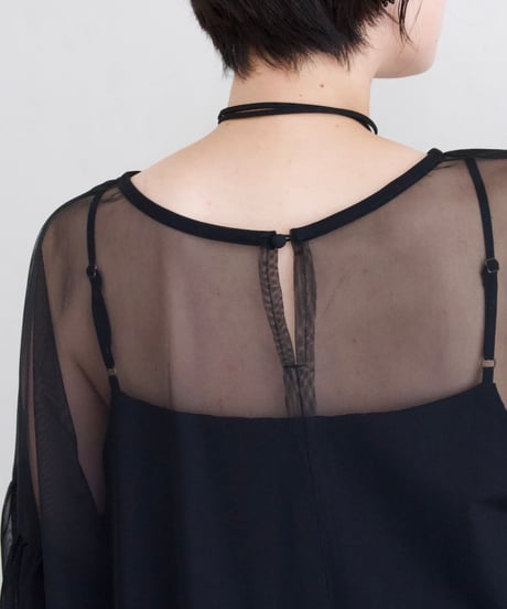 tulle dress｜ブラック