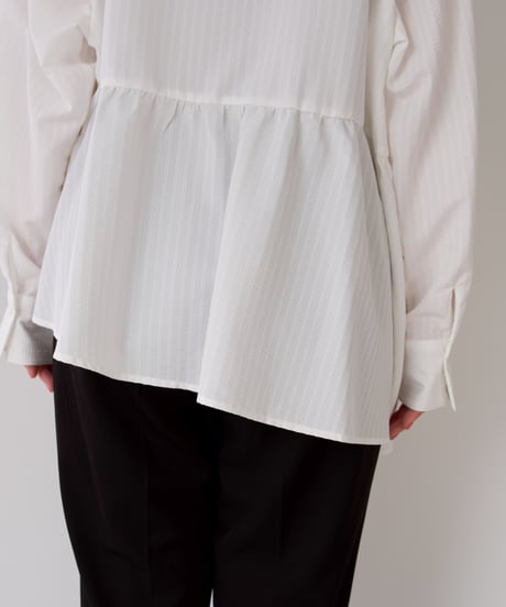 Asymmetric shirt | ホワイト