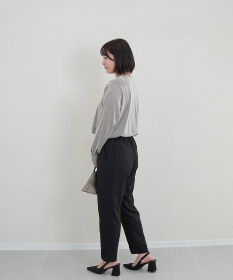 mini neck pullover | ストライプ