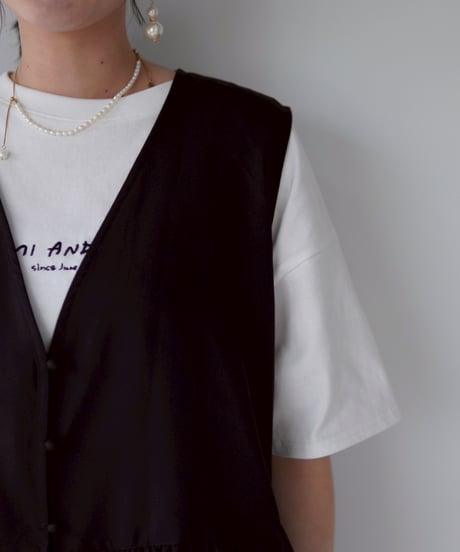 vest blouse｜ブラック