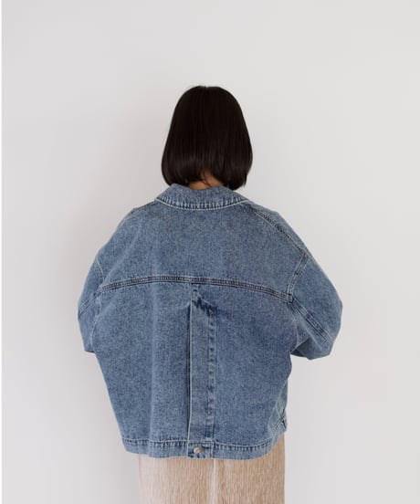 tailored denim jacket｜ライトブルー