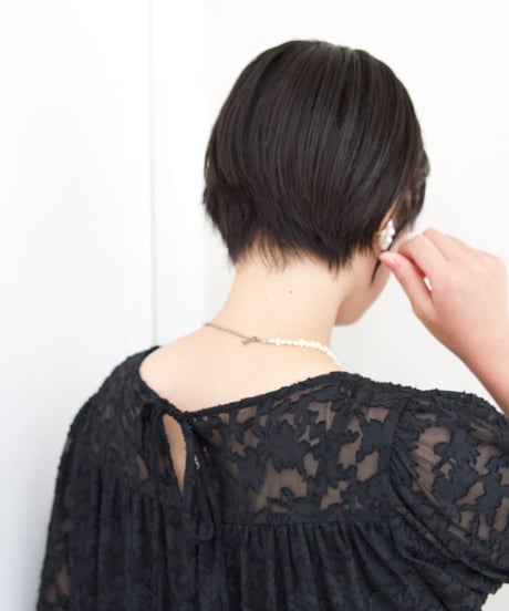 jacquard one-piece｜ブラック