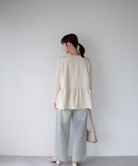 vest blouse｜アイボリー