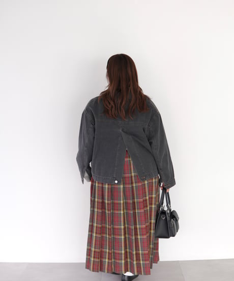 tailored denim jacket｜ブラック