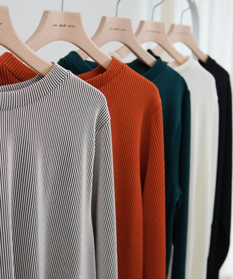 mini neck pullover | グリーン