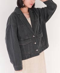 tailored denim jacket｜ライトブルー | MI AND MOU