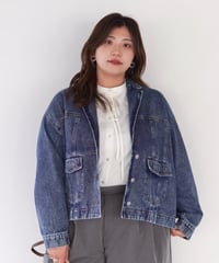 tailored denim jacket｜ライトブルー | MI AND MOU