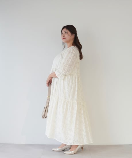 jacquard one-piece｜アイボリー
