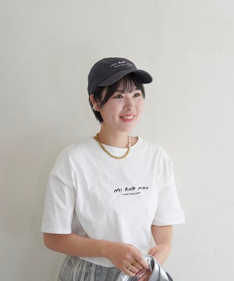 ロゴ刺繍Tシャツ｜size1