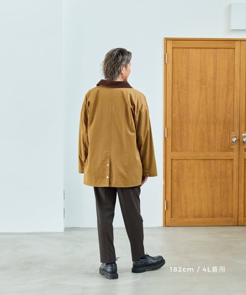 Laveange】ステンカラーコート | ブラウン | MI AND MOU