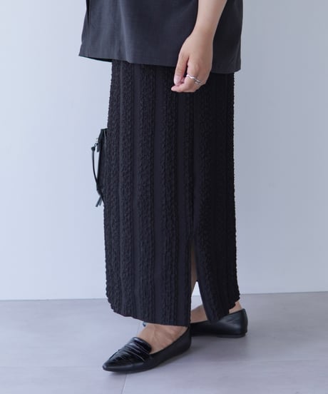 line tight skirt｜ブラック