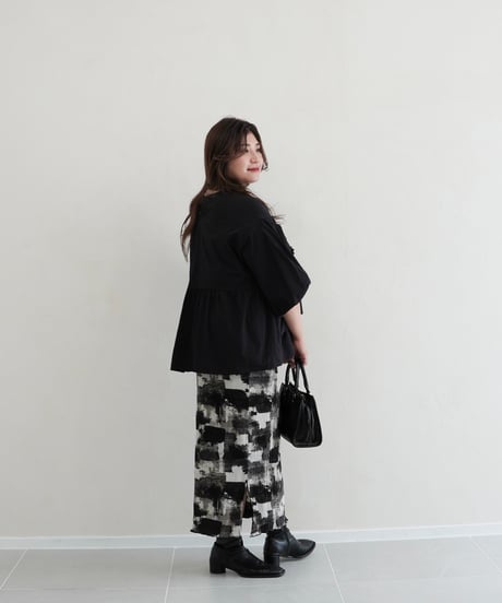 paint tight skirt｜ブラック