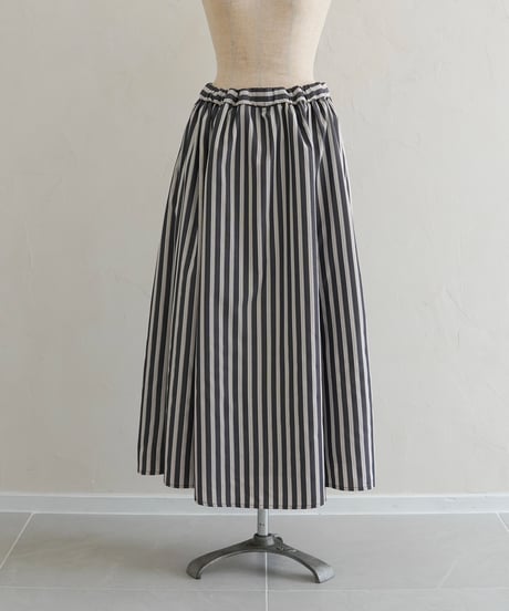 stripe skirt｜ブラック