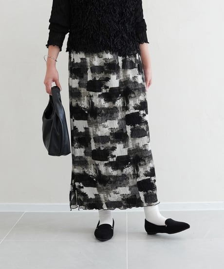 paint tight skirt｜ブラック