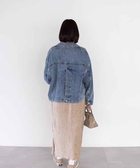 tailored denim jacket｜ライトブルー