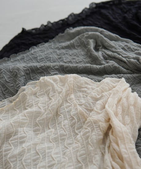 sheer pullover｜グレー
