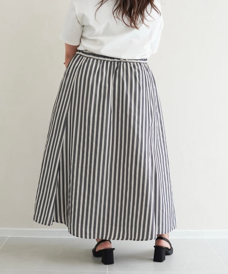 stripe skirt｜ブラック