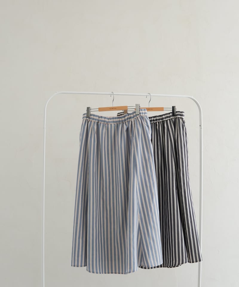stripe skirt｜ブルー | MI AND MOU