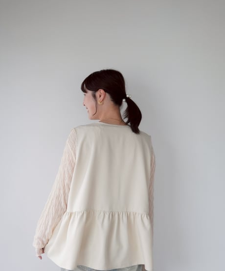 vest blouse｜アイボリー