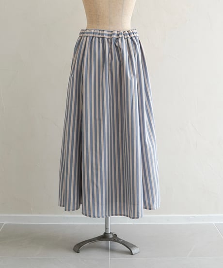 stripe skirt｜ブルー