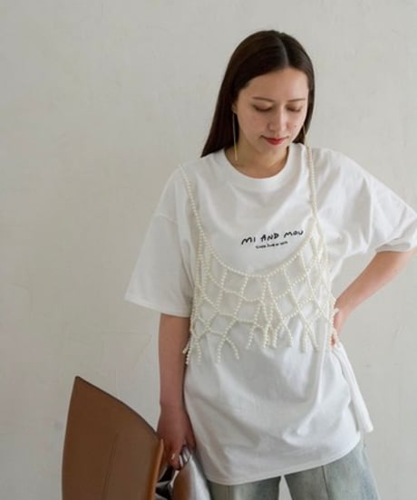 ロゴ刺繍Tシャツ｜size1