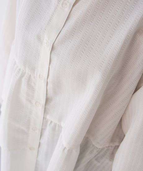Asymmetric shirt | ホワイト