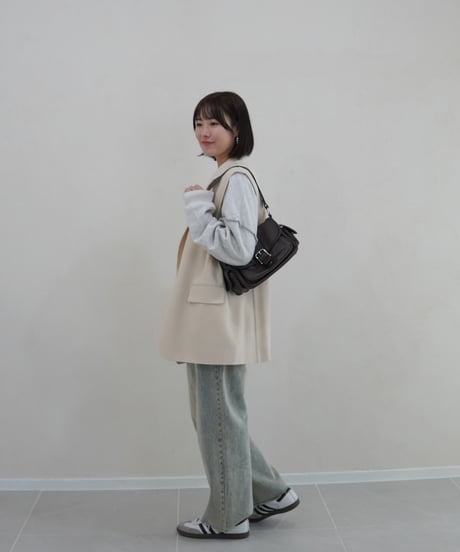 vest jacket | ホワイト