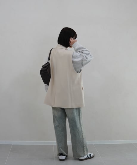 vest jacket | ホワイト