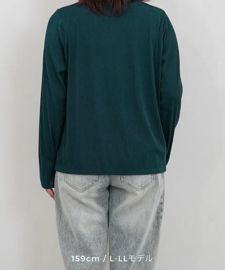 mini neck pullover | グリーン