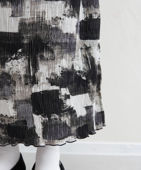 paint tight skirt｜ブラック