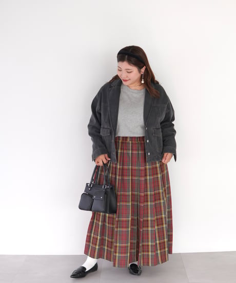 tailored denim jacket｜ブラック