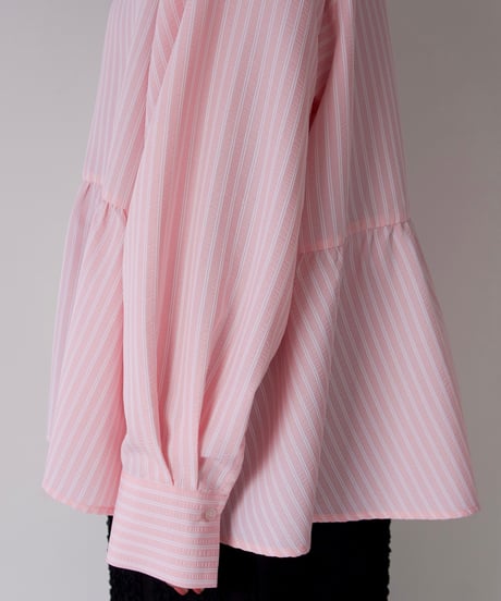 Asymmetric shirt | ピンク