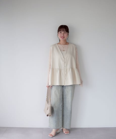 vest blouse｜アイボリー