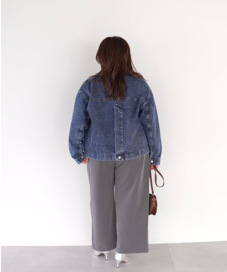 tailored denim jacket｜ブルー