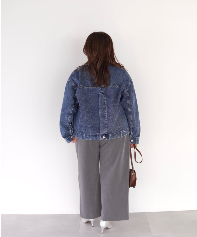 tailored denim jacket｜ブルー | MI AND MOU