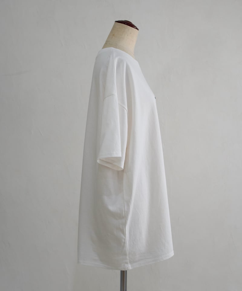 russet 日本製　ミ二裏毛Tシャツ 白 russet 日本製 ミ二裏毛Tシャツ 白