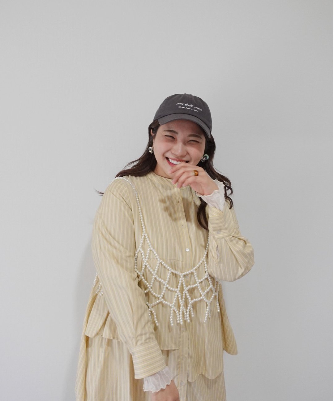 完売品　miandmou ミアモ　ミーアンドモウ　シャツワンピース　イエロー asymmetry shirt one-piece / イエロー | MI AND MOU