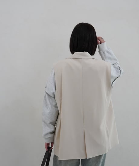 vest jacket | ホワイト