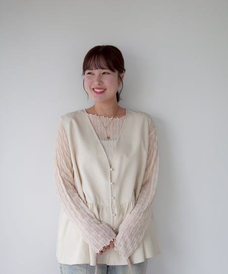 vest blouse｜アイボリー