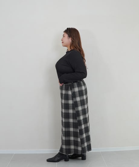 mini neck pullover | ブラック