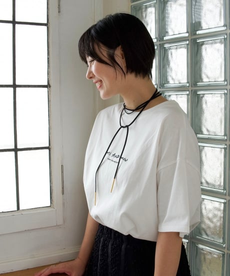 ロゴ刺繍Tシャツ｜size1