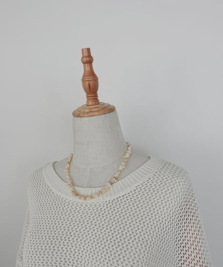 【受注】shell stone necklace