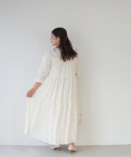 jacquard one-piece｜アイボリー