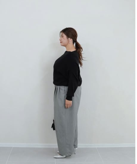 boatneck knit | ブラック