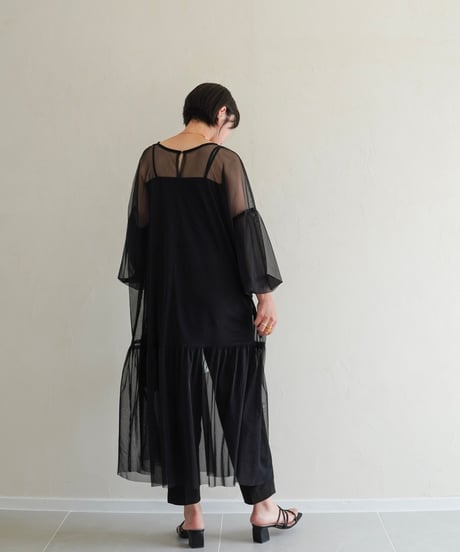tulle dress｜ブラック