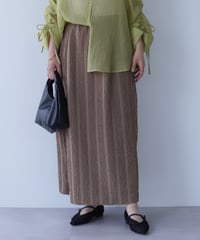 line tight skirt｜ブラウン