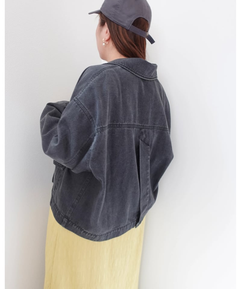 mi and mou tailored denim jacket ジャケット 公式】 tailored denim jacket｜ブラック | MI AND MOU