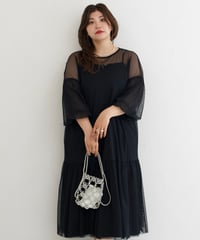 jacquard one-piece｜アイボリー | MI AND MOU