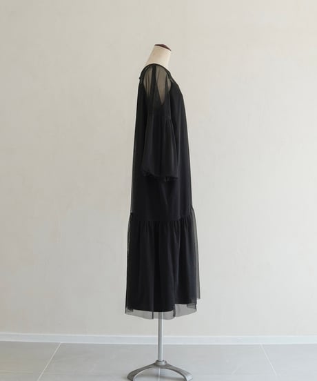 tulle dress｜ブラック