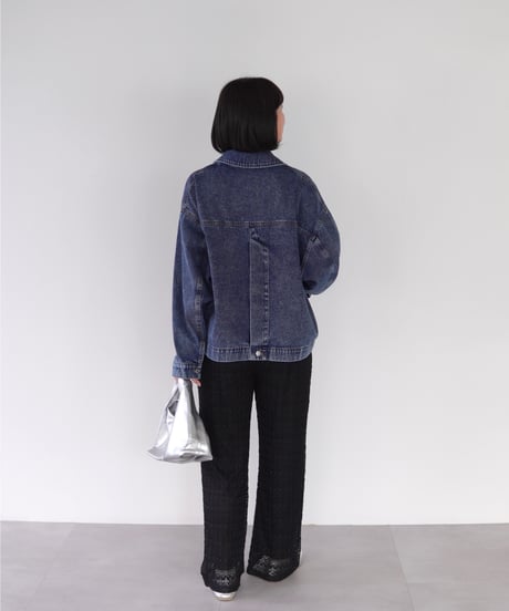 tailored denim jacket｜ブルー